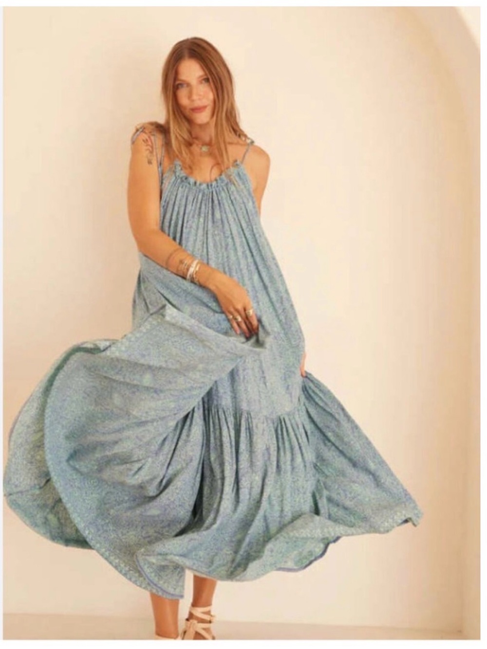 Natalie Martin Jerusha Periwinkle Maxi Dress (XS)
